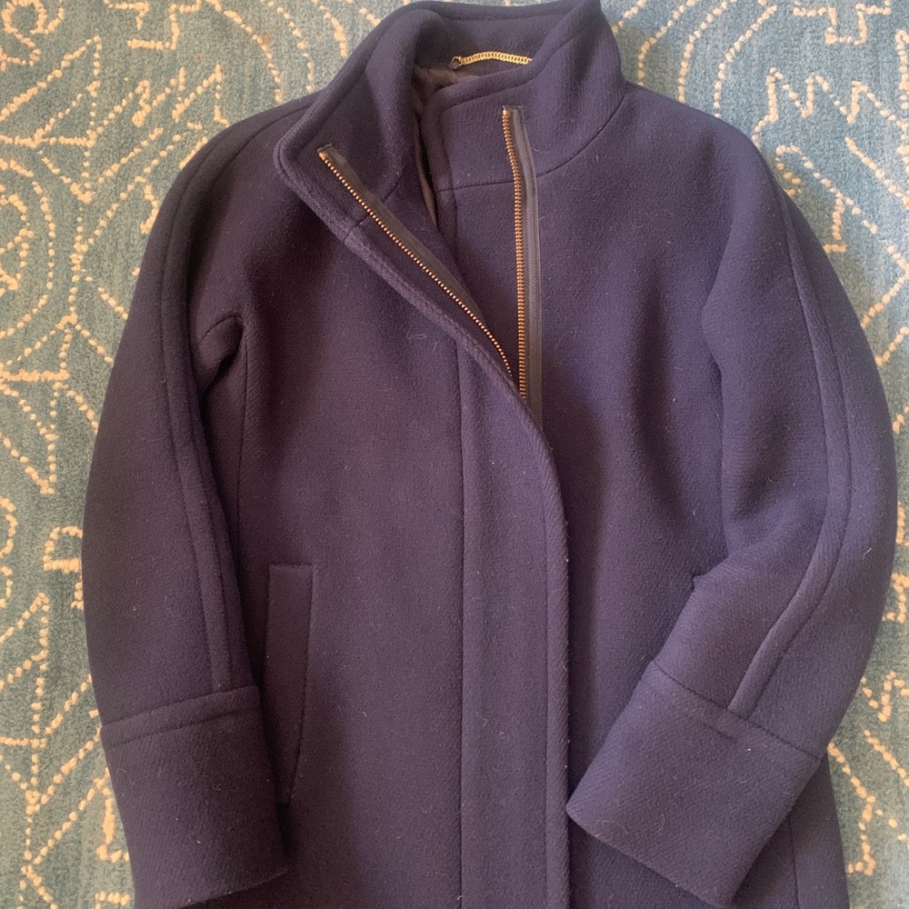 J.Crew Cocoon Italian Stadium Cloth Wool Coat - Picture 2 of 10